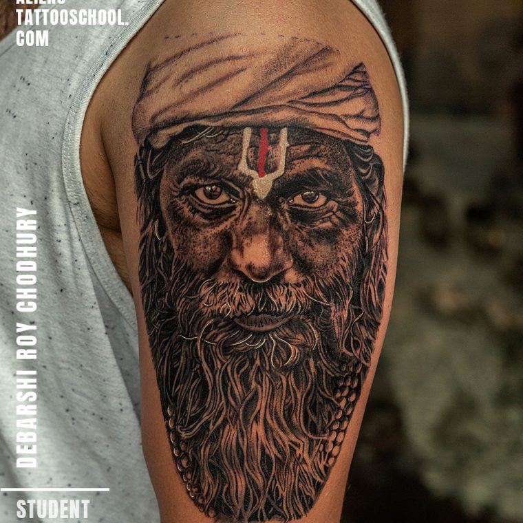 Student Work - Aliens Tattoo - Debarshi Roy Chaudhry