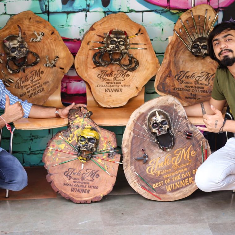 Sayyam Patel - Student Winner at Aliens Tattoo School - InkMe Tattoo Festival