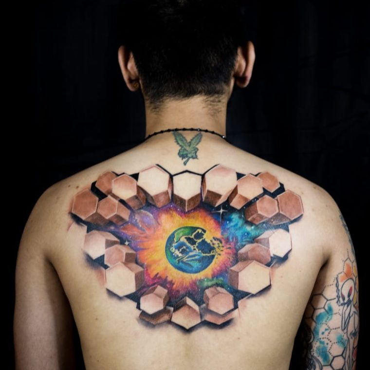 Color Tattoo - Back Tattoo - Sayyam Patel - InkMe Tattoo Festival
