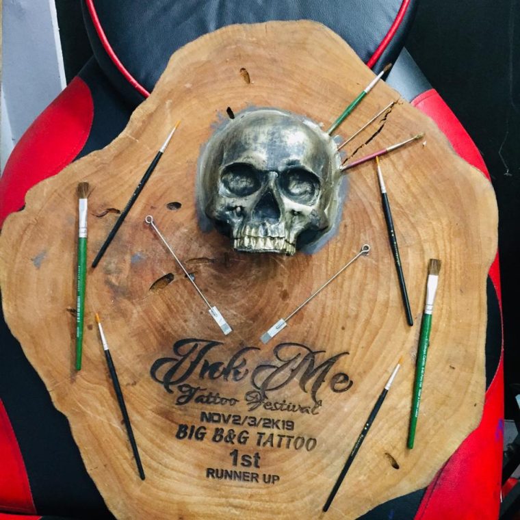 InkMe Tattoo Festival Award - Tennis Ramteke - Aliens Tattoo School
